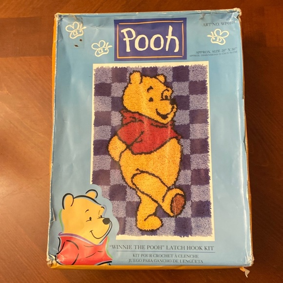 Rare Vintage Winnie the Pooh Latch Hook Kit 80’s - Picture 1 of 5